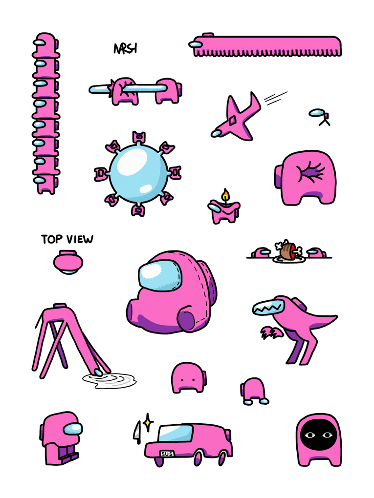 Sus Sticker Sheet v.2