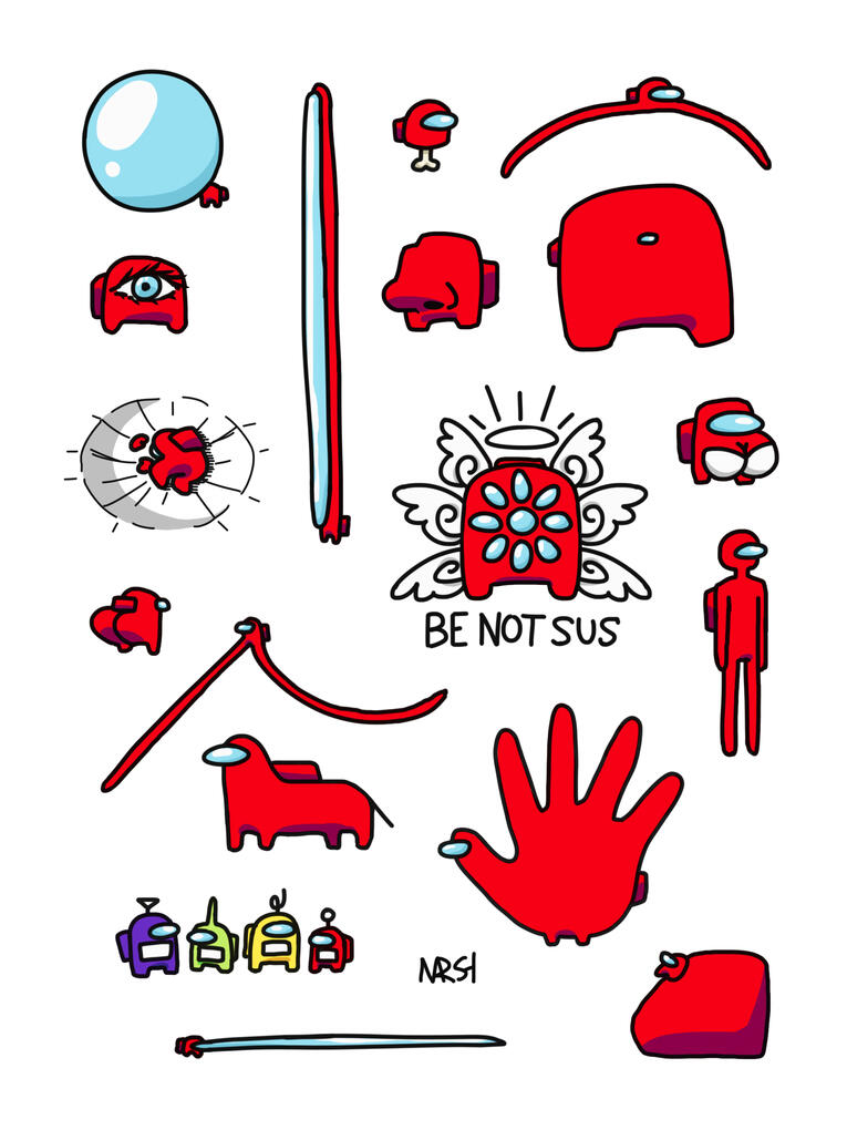 Sus Sticker Sheet