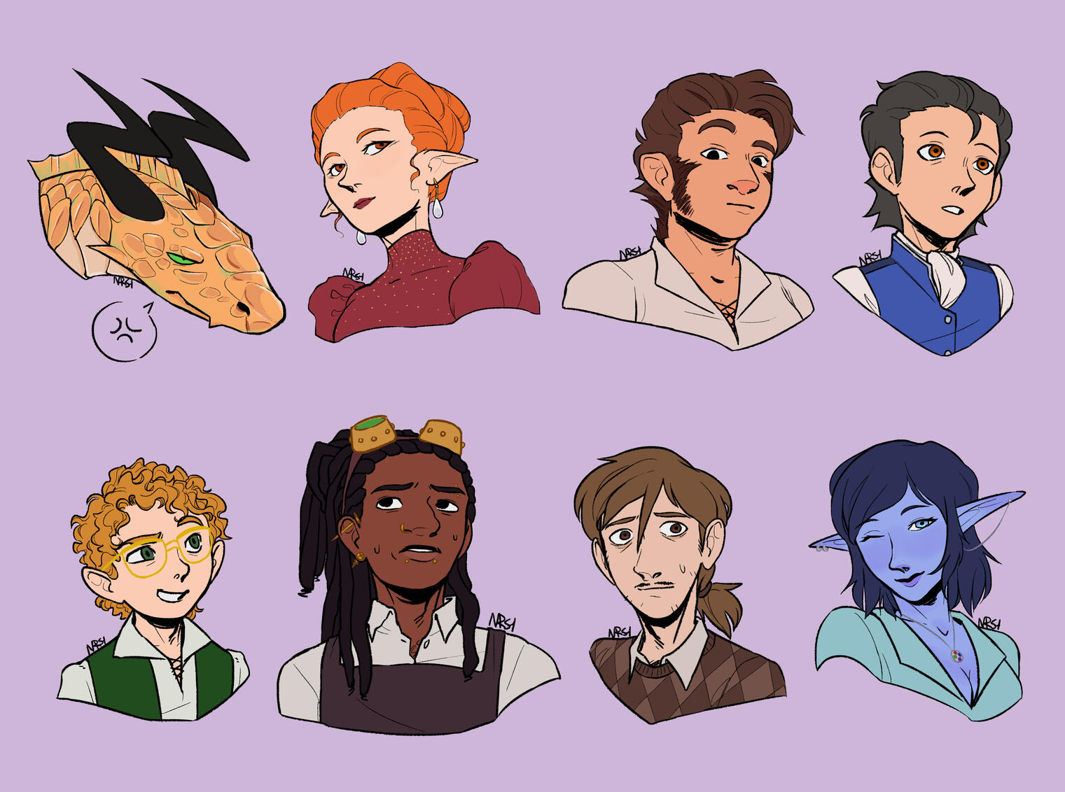 NPCs - D&amp;D character headshots